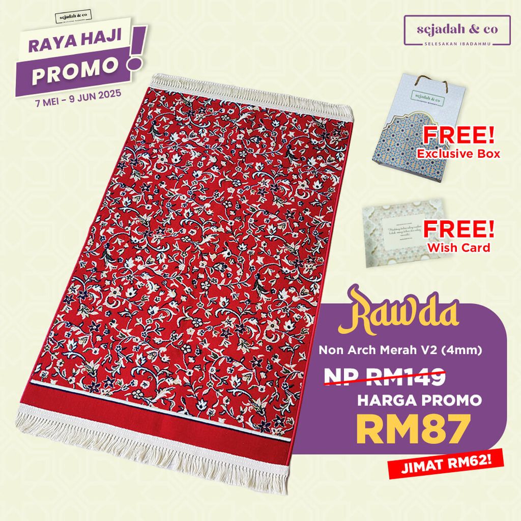 05_Sejadah SCO Rawda Non Arch Merah V2 4mm