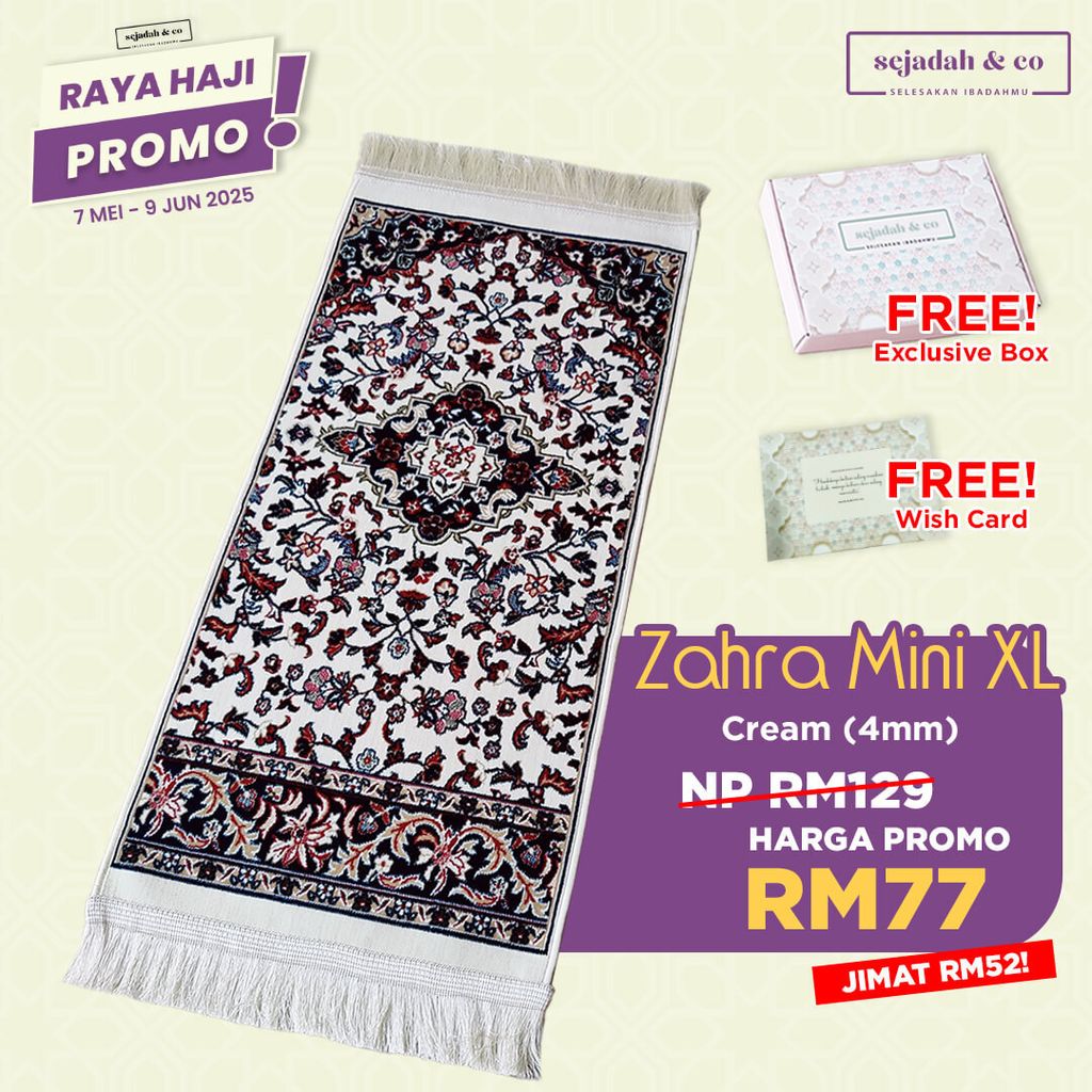 03_Sejadah SCO Zahra Mini XL Cream 4mm