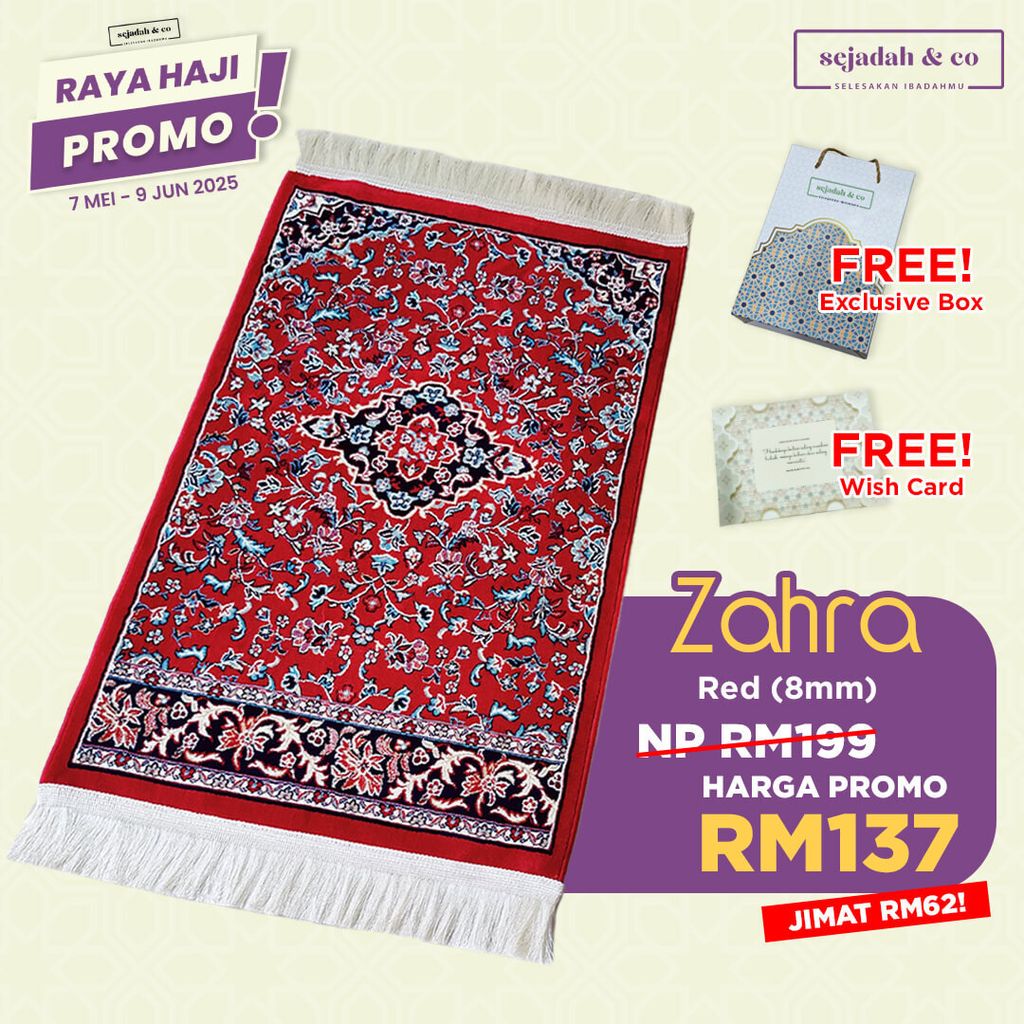 03_Sejadah SCO Zahra Red 8mm