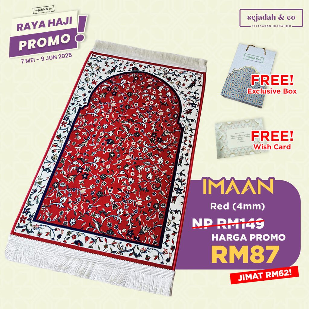 03_Sejadah SCO Imaan Red 4mm