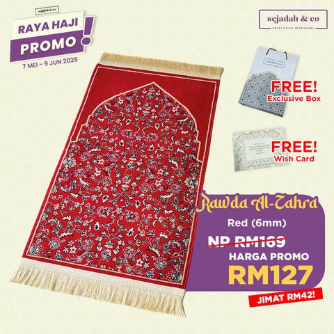 04_Sejadah SCO Rawda Al-Zahra Red 6mm