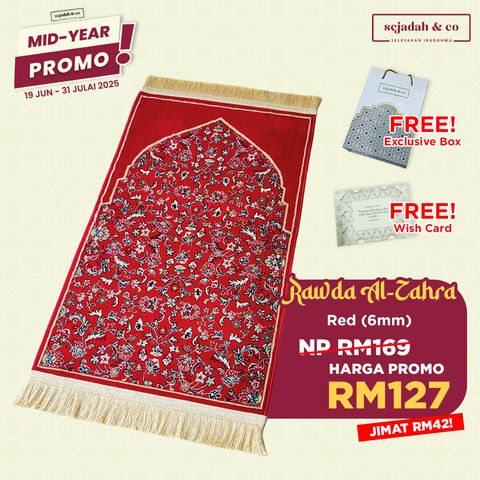 03_Sejadah SCO Rawda Al-Zahra Red 6mm