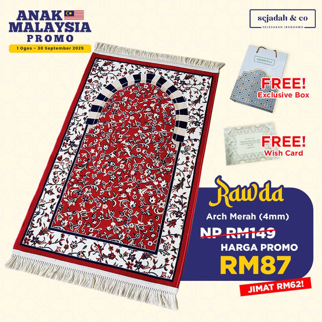01_Sejadah SCO Rawda Arch Merah 4mm