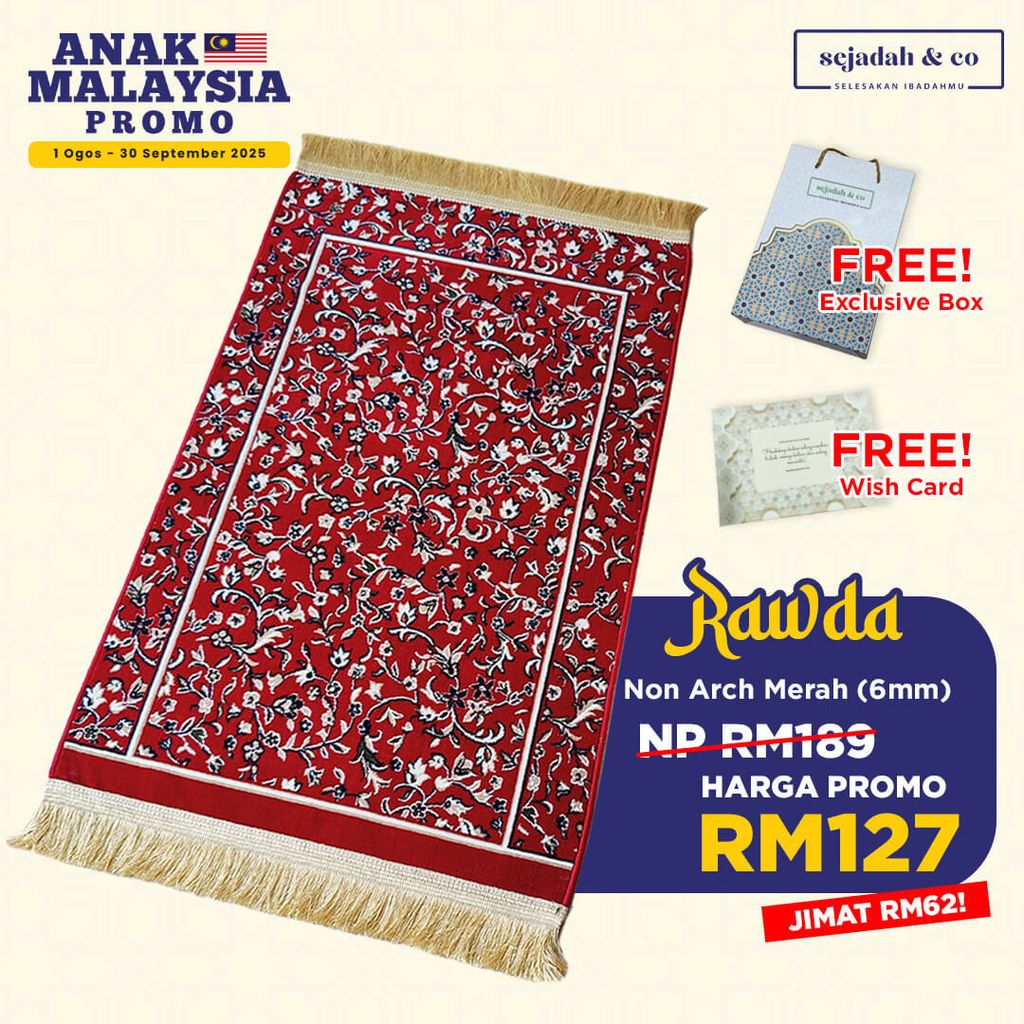 04_Sejadah SCO Rawda Non Arch Merah 6mm