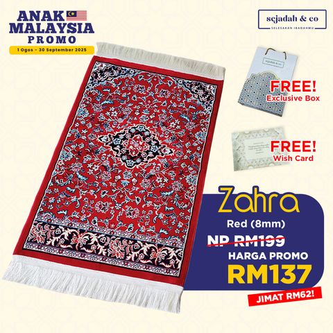 03_Sejadah SCO Zahra Red 8mm