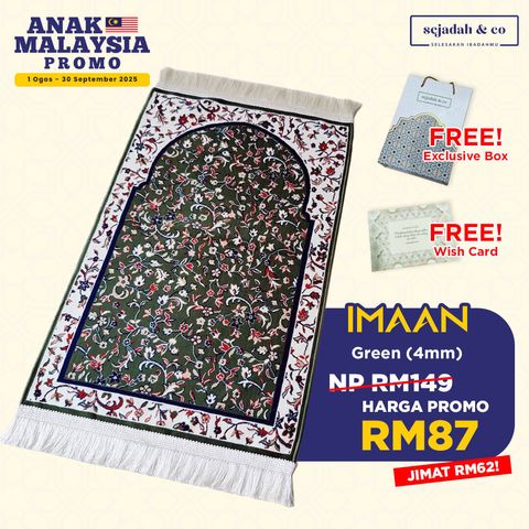 02_Sejadah SCO Imaan Green 4mm
