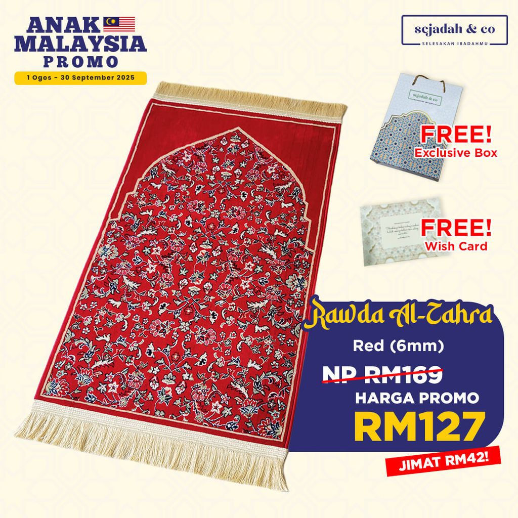 03_Sejadah SCO Rawda Al-Zahra Red 6mm