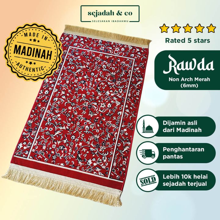02_Sejadah SCO Rawda Non Arch Merah 6mm