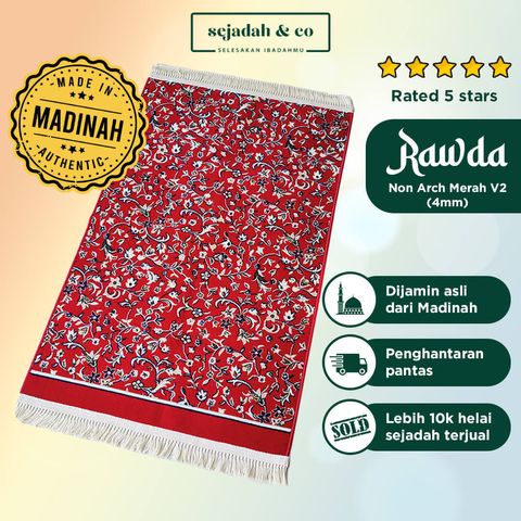 08_Sejadah SCO Rawda Non Arch Merah V2 4mm