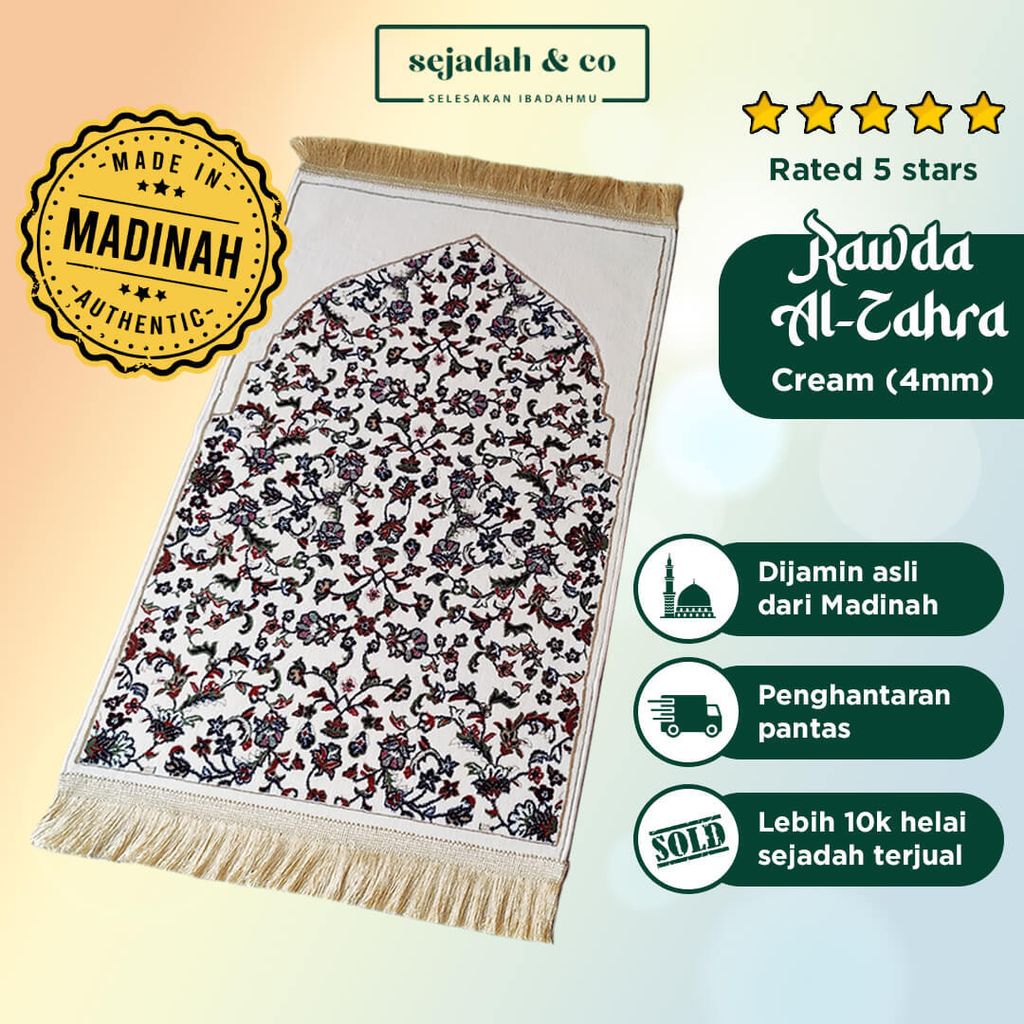 02_Sejadah SCO Rawda Al-Zahra Cream 4mm