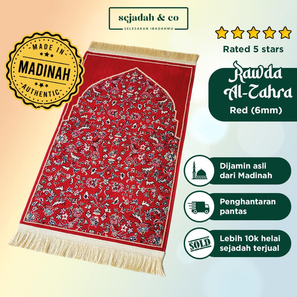 03_Sejadah SCO Rawda Al-Zahra Red 6mm