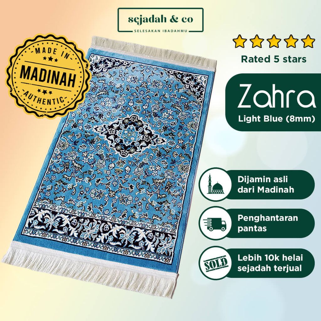 02_Sejadah SCO Zahra Light Blue 8mm