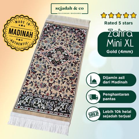 01_Sejadah SCO Zahra Mini XL Gold 4mm