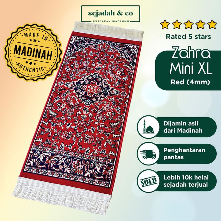 02_Sejadah SCO Zahra Mini XL Red 4mm