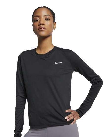 Nike Miler Long Sleeve Womens Running Top MyHotspotStore Authorised Nike Malaysia Dealer Nike Swim Malaysia KT Tape Malaysia