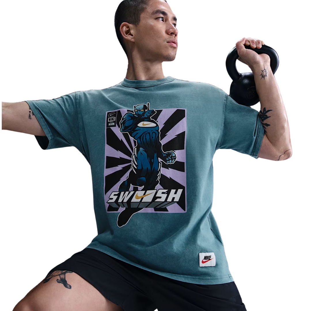 ★Nike★ Men's Max 90 Fitness T-Shirt HJ3673-006 Nike Max90 Fitness T-Shirt Nikeman Swoosh – MyHotspotStore