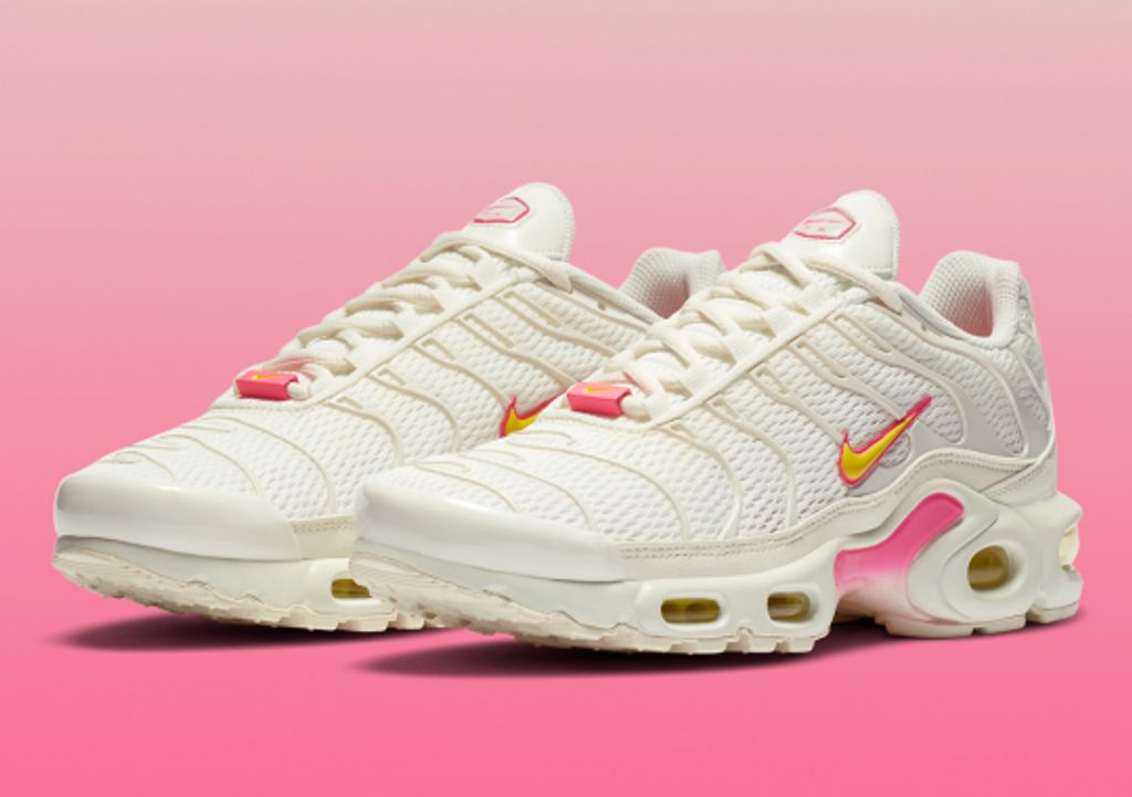 The Mesh-Uppered Nike Air Max Plus Pairs Cream With Bright Neons