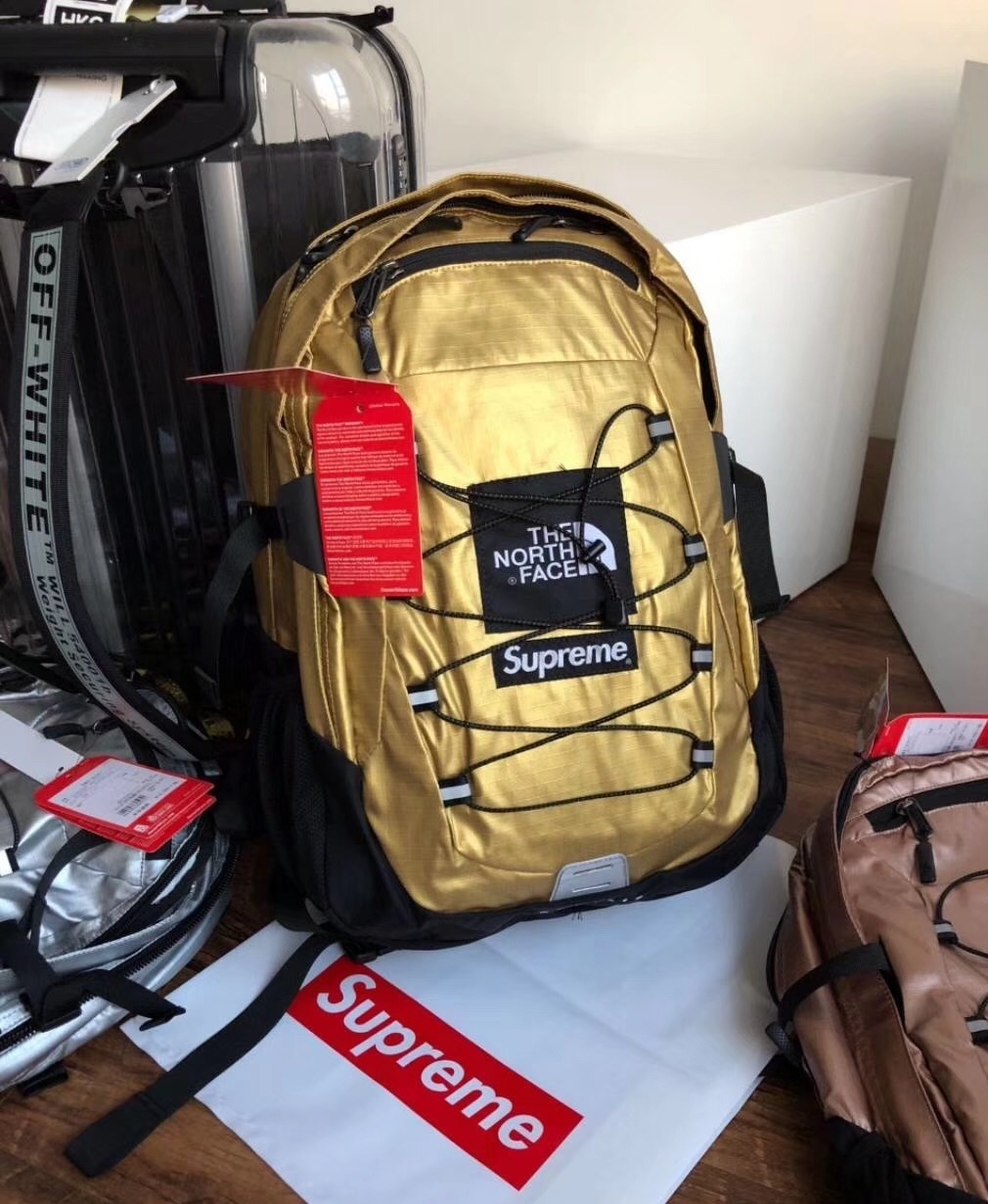 Supreme X TNF 18SS Metallic Backpack SP0230 – Sally House of Fashion