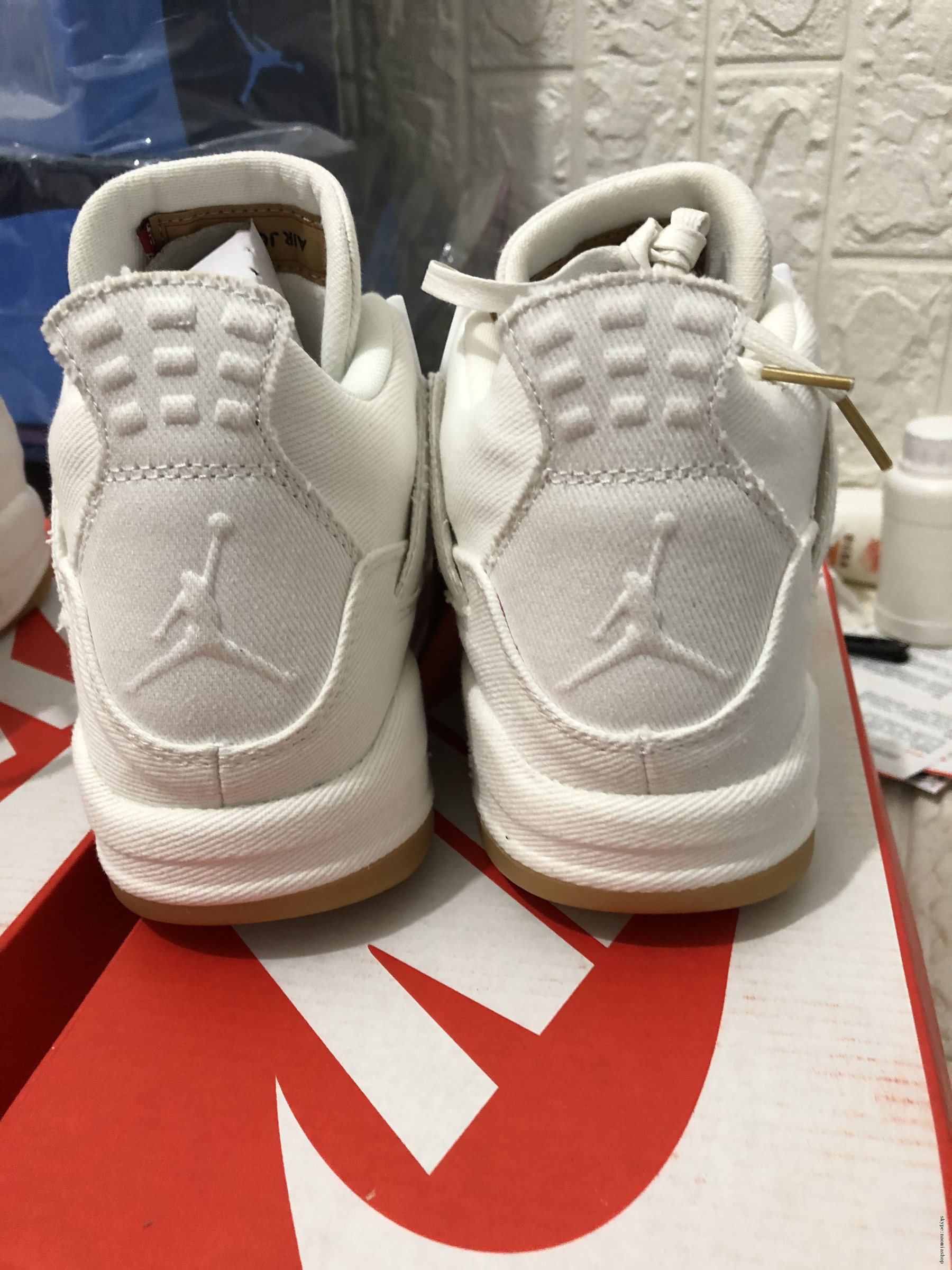 Levis x Nike Air Jordan 4 White AO2571-100 â Sally House of Fashion | Buy Your Latest Fashion Today