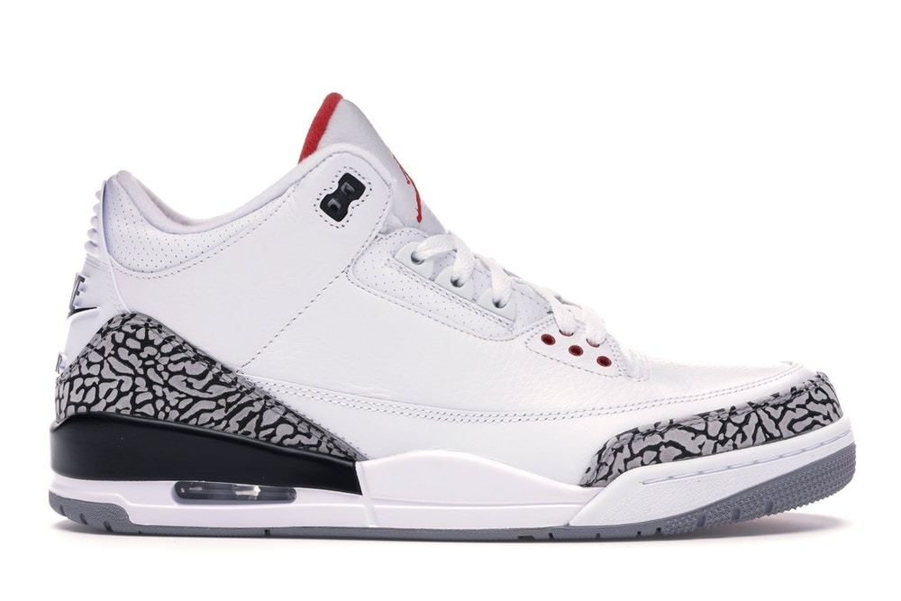 air jordan 3 retro 88 - white/fire red-cement grey-black | Flight Club