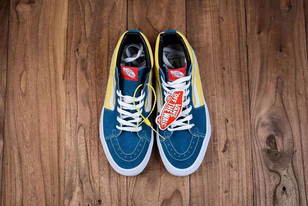 Vans SK8-Mid Wans color matching shoes in the yellow blue USD180 3.jpeg
