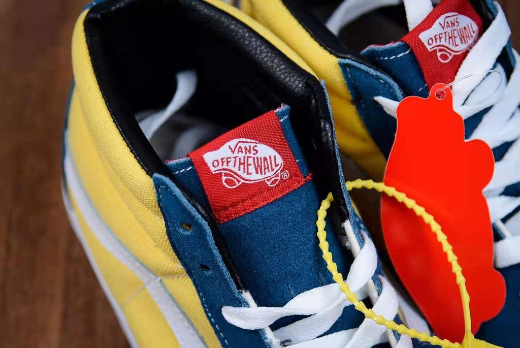 Vans SK8-Mid Wans color matching shoes in the yellow blue USD180 4.jpeg