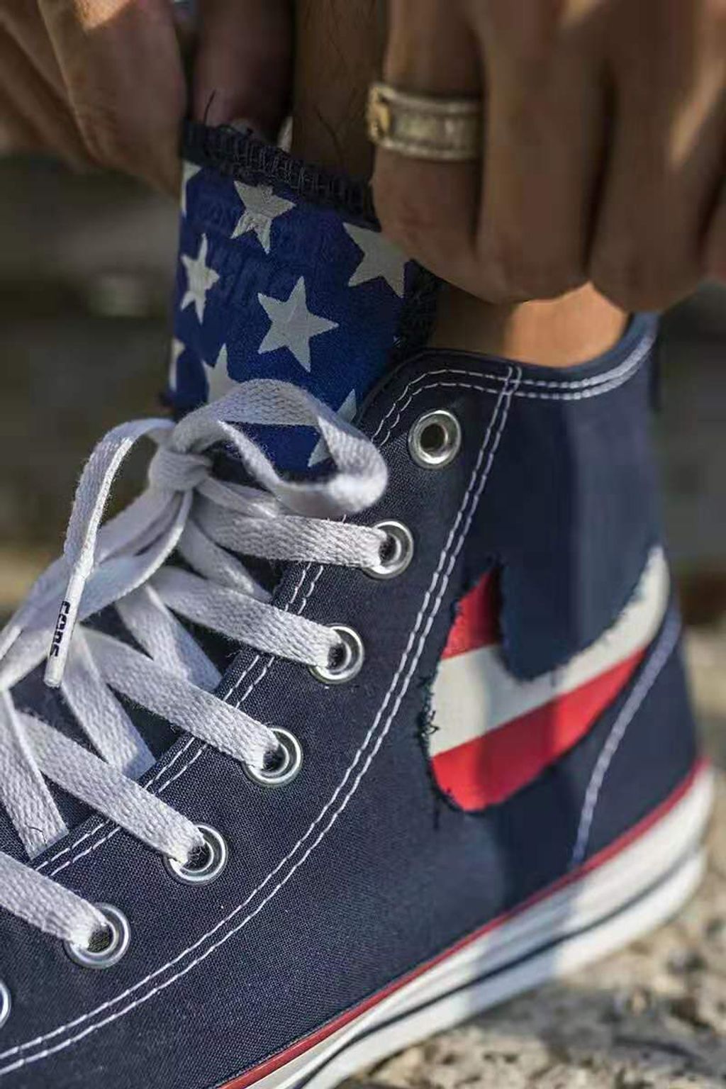Converse CTAS American Flag Double-Layer Tearable Uppers Canvas Shoes USD195 4.jpeg