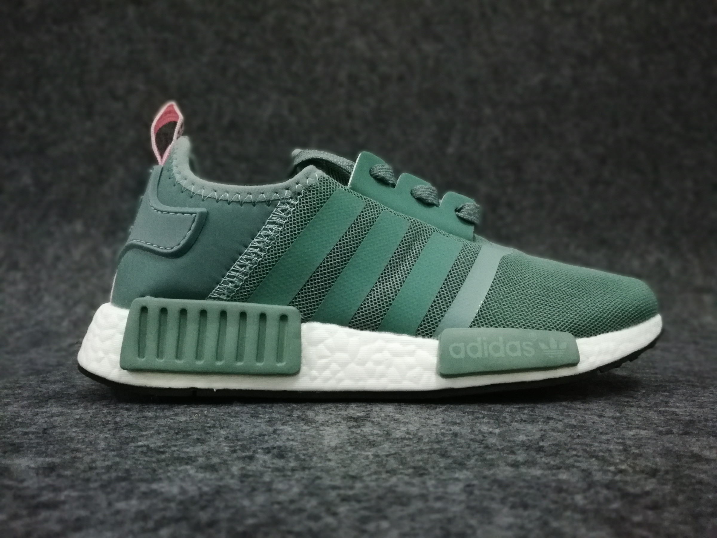 green and pink nmds