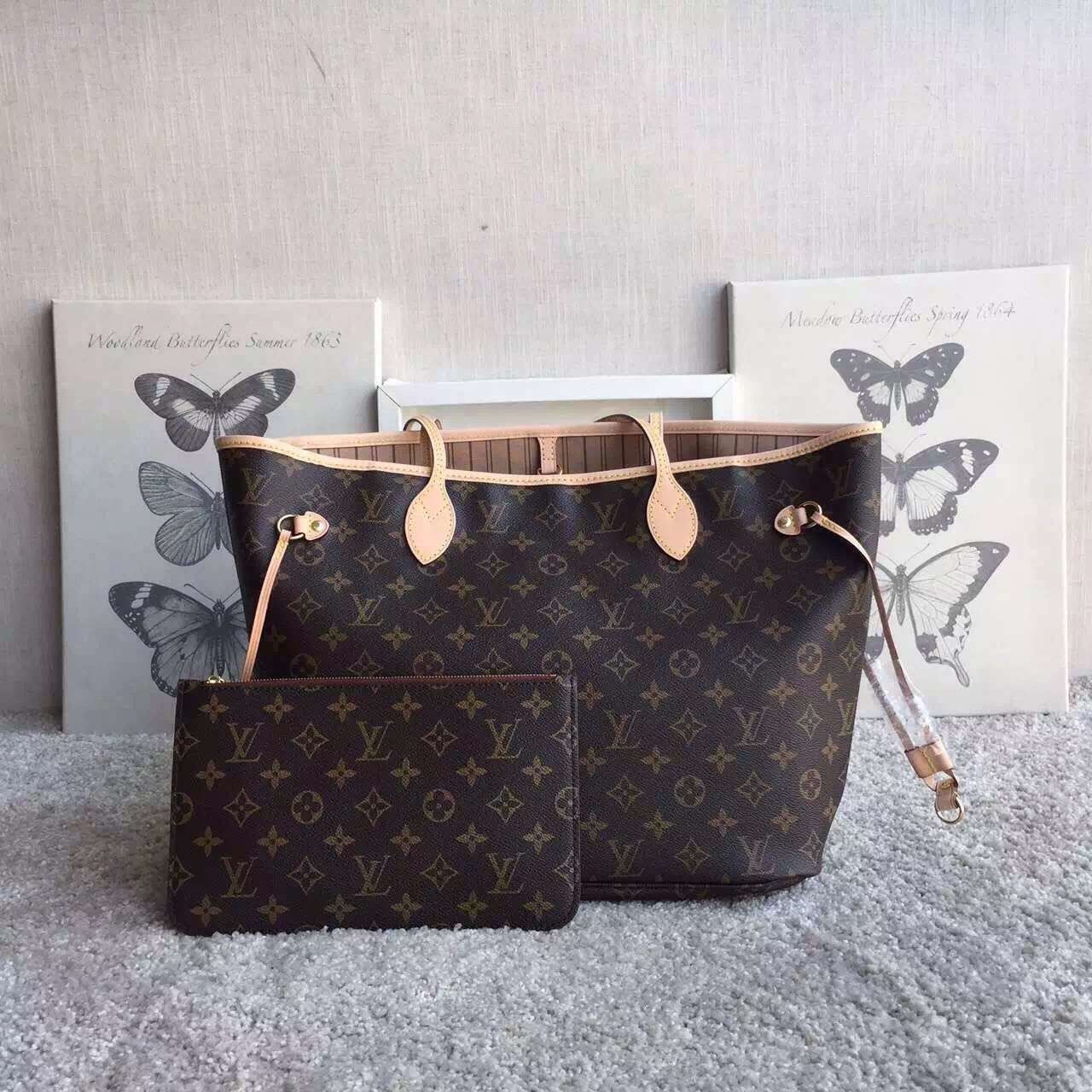 neverfull beige