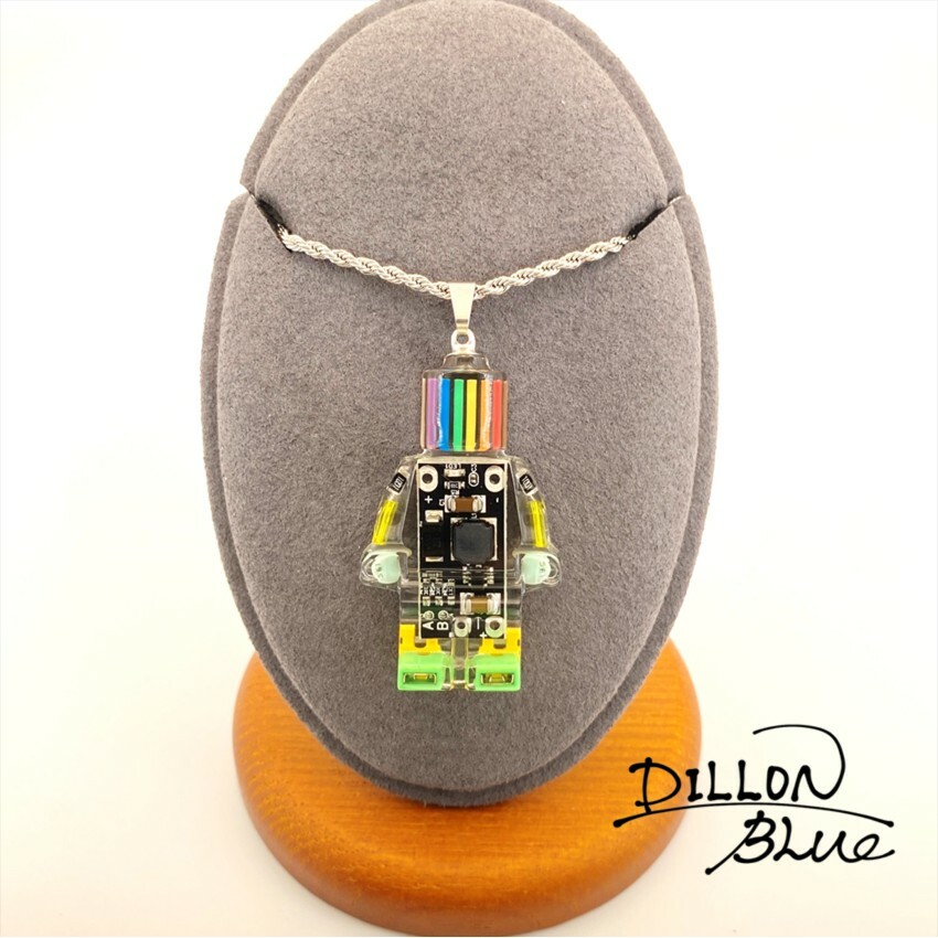 賽博龐克歐美嘻哈樂高機器人原創手作品藝術潮流精品飾品吊墜項鍊