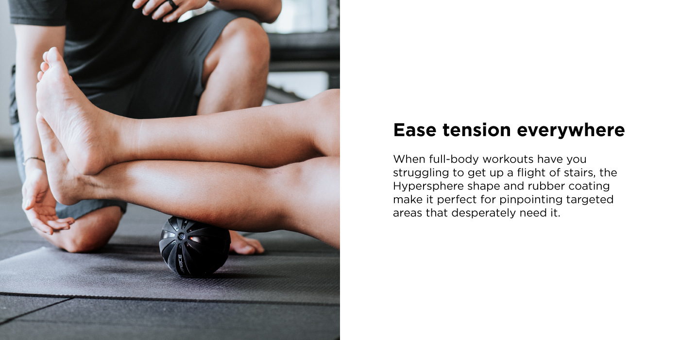 Ease tension everywhere with Hypersphere, the high intensity vibration massage ball