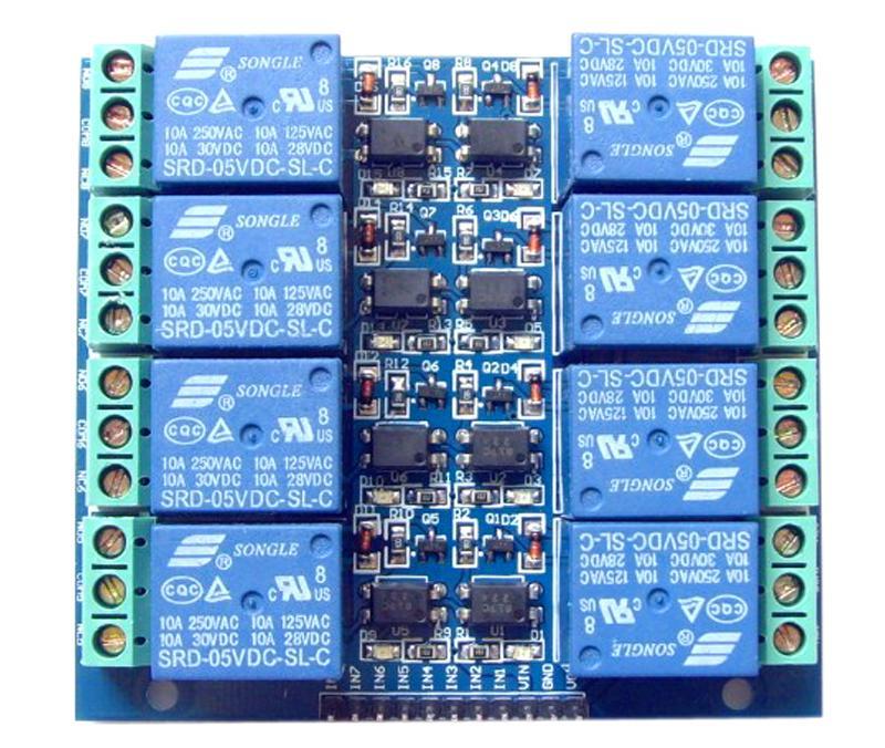 8路繼電器模組 雙排 5V 八路 光耦隔離
