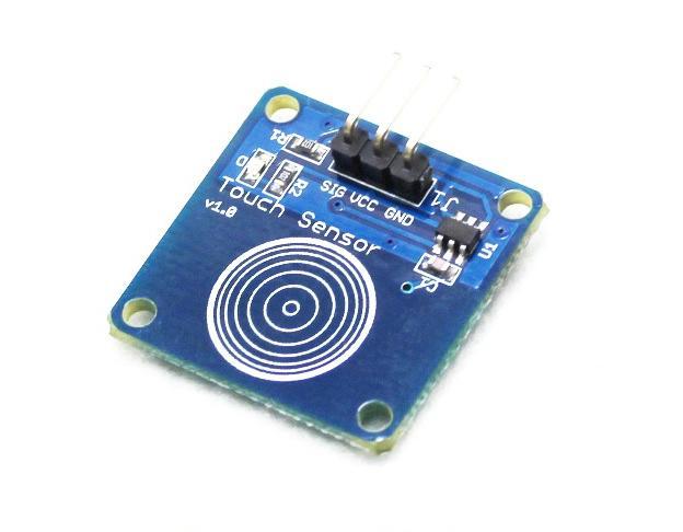 Arduino TTP223B 點動型數位觸摸傳感器 輕觸開關 電容式觸摸