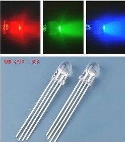 高品質 4腳 5mm RGB LED 共陰 直插 LED 燈 可全彩 3根1組