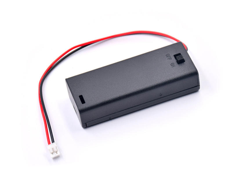 4號電池盒 有蓋子 2節 內建開關 Micro:Bit專用端子 電線已接好 可放入4號電池 AA