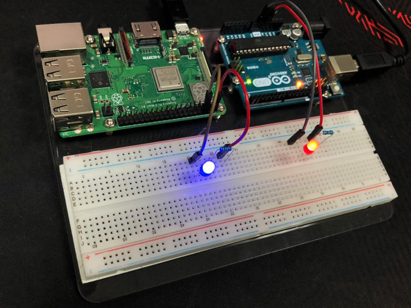 樹莓派 Arduino雙用 實驗平台 液晶顯示 固定平台