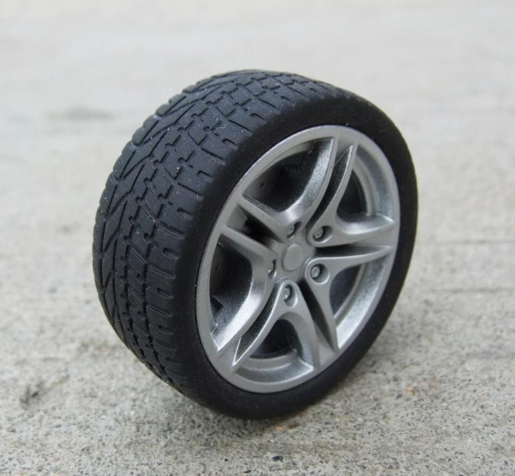 直徑48mm 孔3mm 仿真車輪胎 N20減速馬達適用