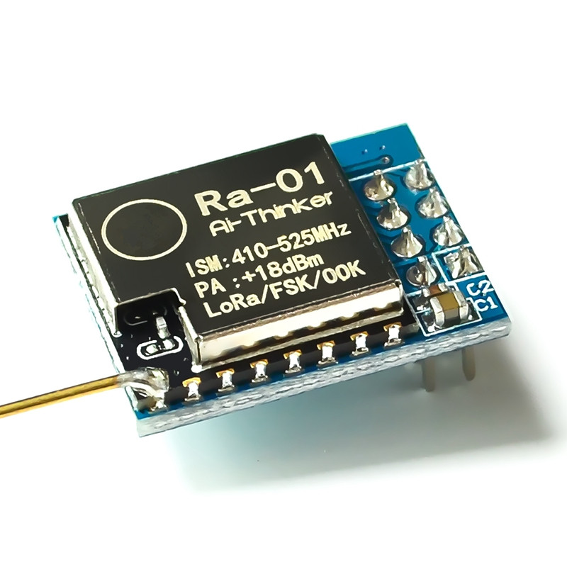 SX1278 安信可Ra-01 LoRa擴頻無線模組 433MHz 已焊天線