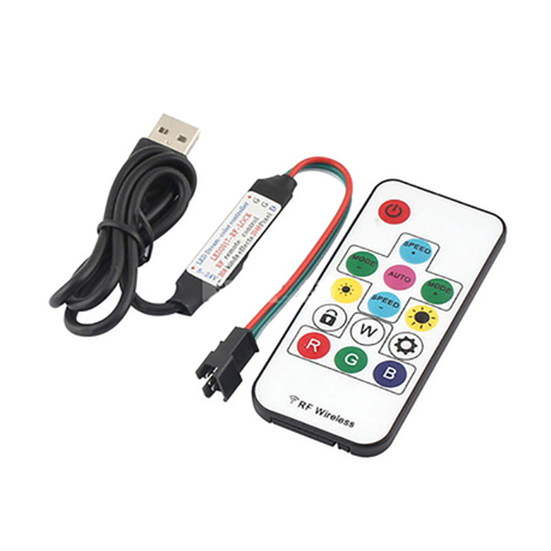 WS2812 幻彩燈條 USB RF無線遙控器