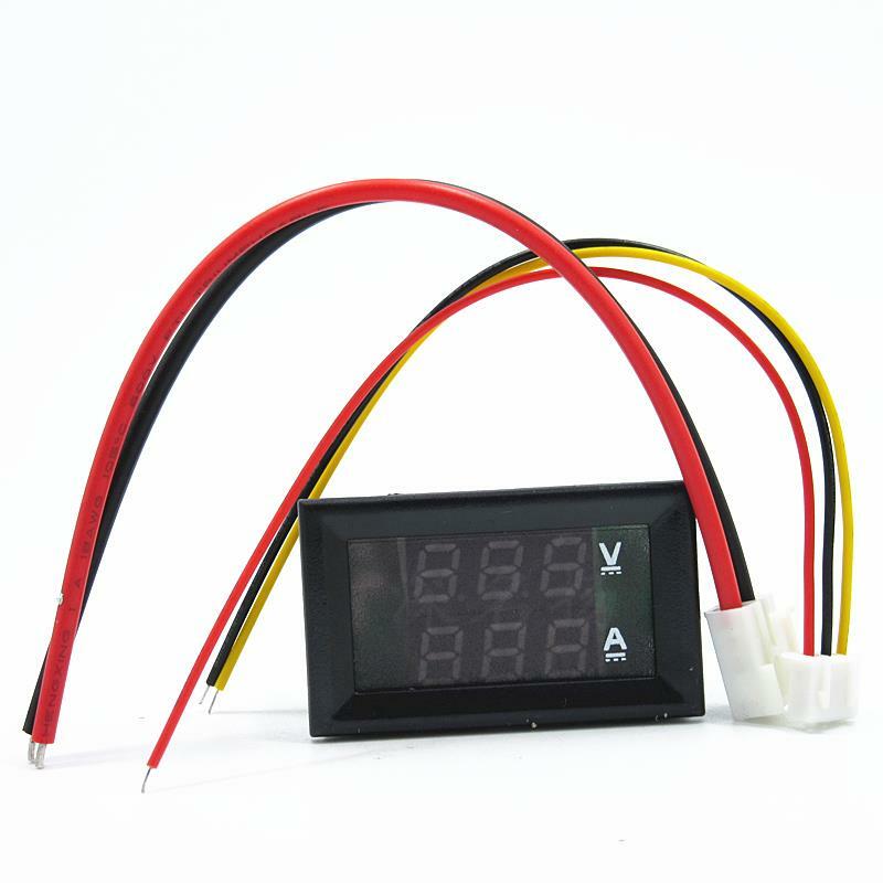 DC 0-100V 10A LED 直流雙顯示數字電流電壓表