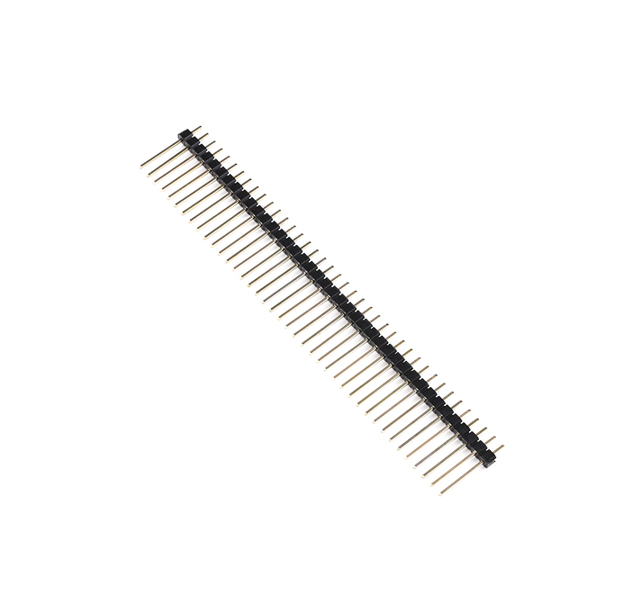 黑色單排針 長針 長17mm 2.54mm 40PIN 單排 每組3根