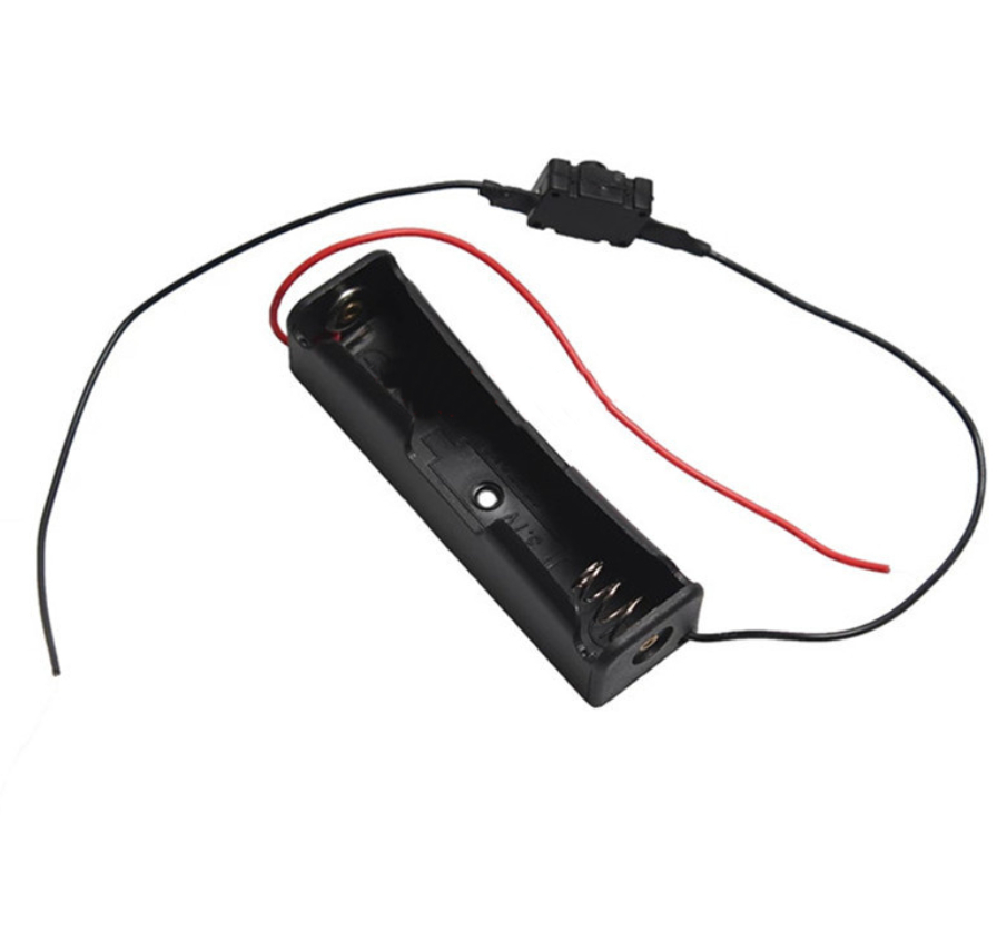 單節 18650 電池盒 有開關 適用智慧小車