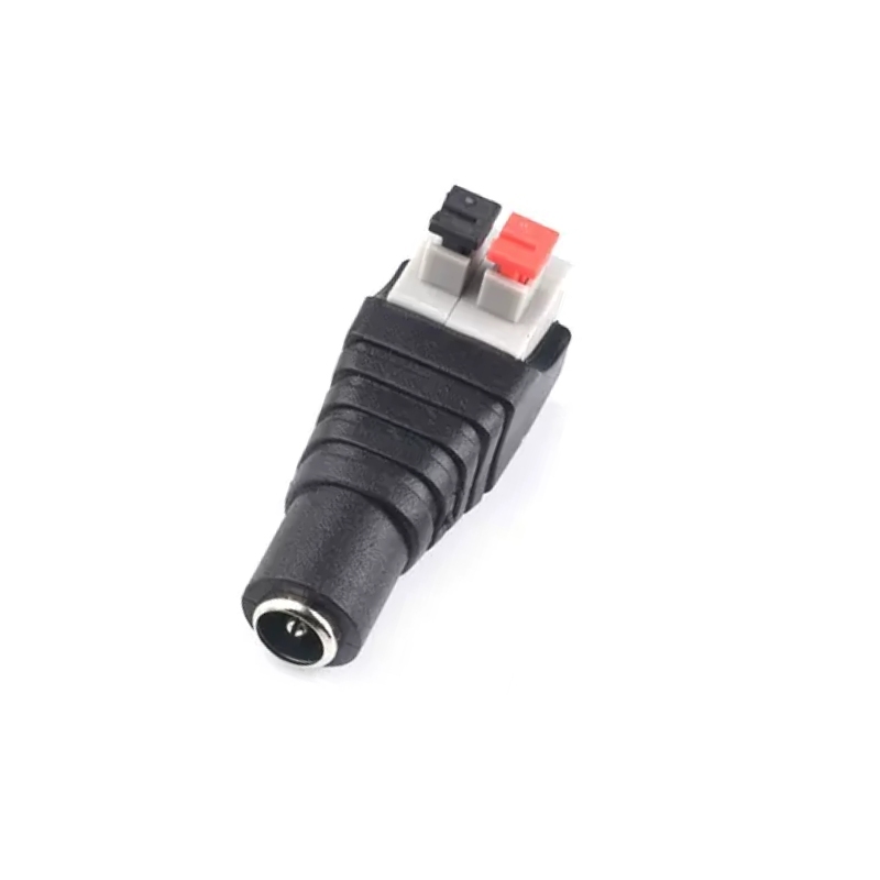按壓式 2.1mm DC 轉接母頭 轉接頭 母頭
