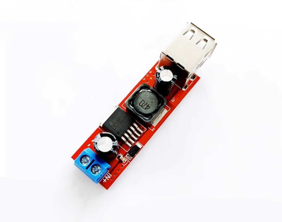 雙USB輸出 9V/12V/24V/36V轉5V DC DC 3A降壓穩壓模組