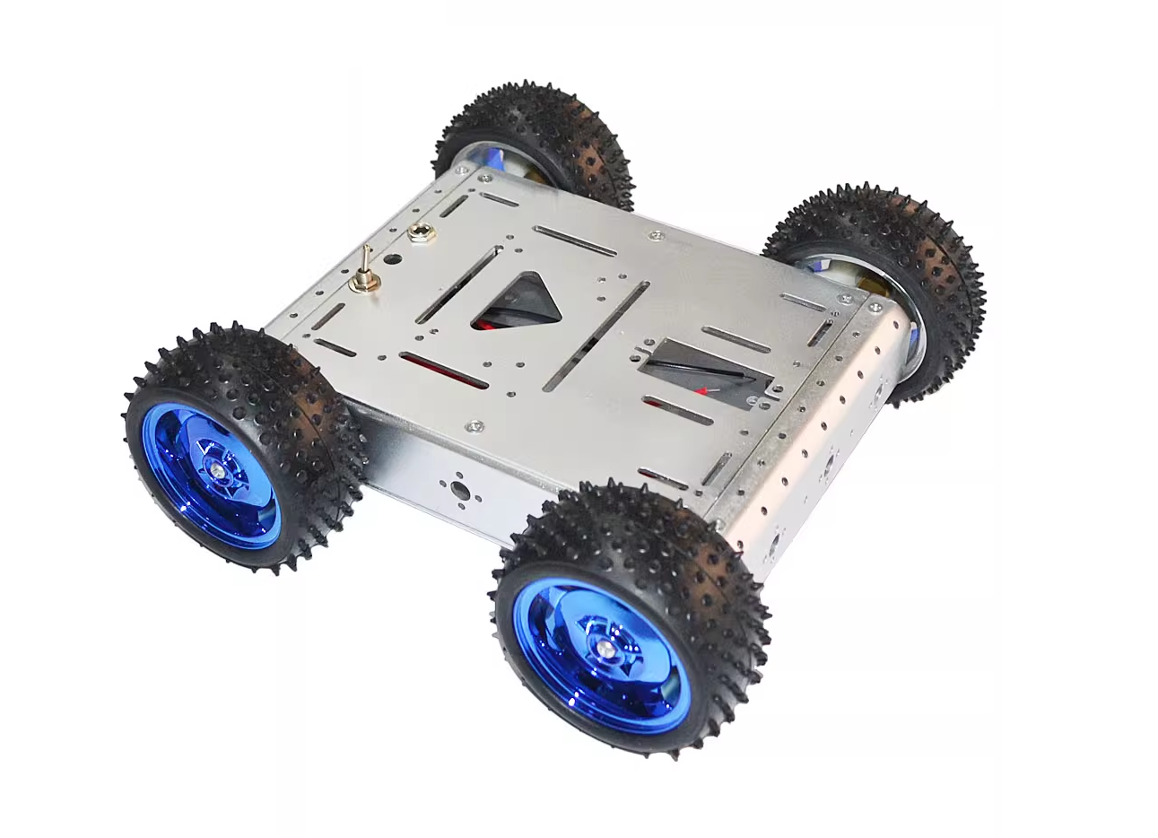 4WD智慧小車底盤 承重5KG 鋁合金車體 金屬車底盤