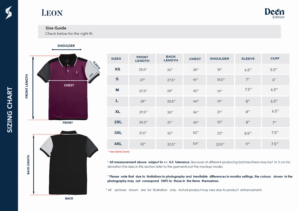 sizing bl polo