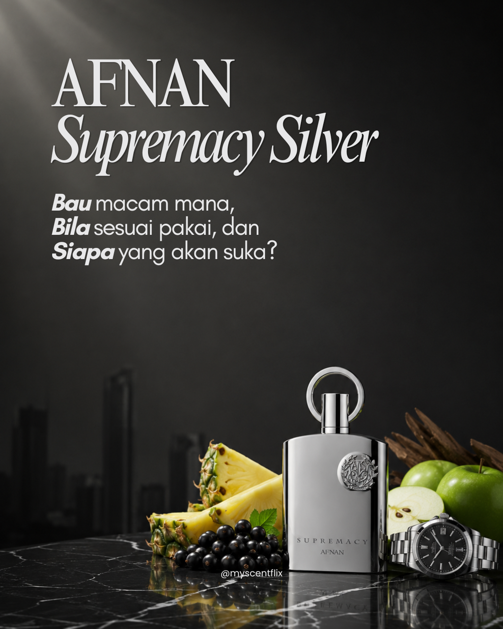 SCENTFLIX Afnan Supremacy Silver 1