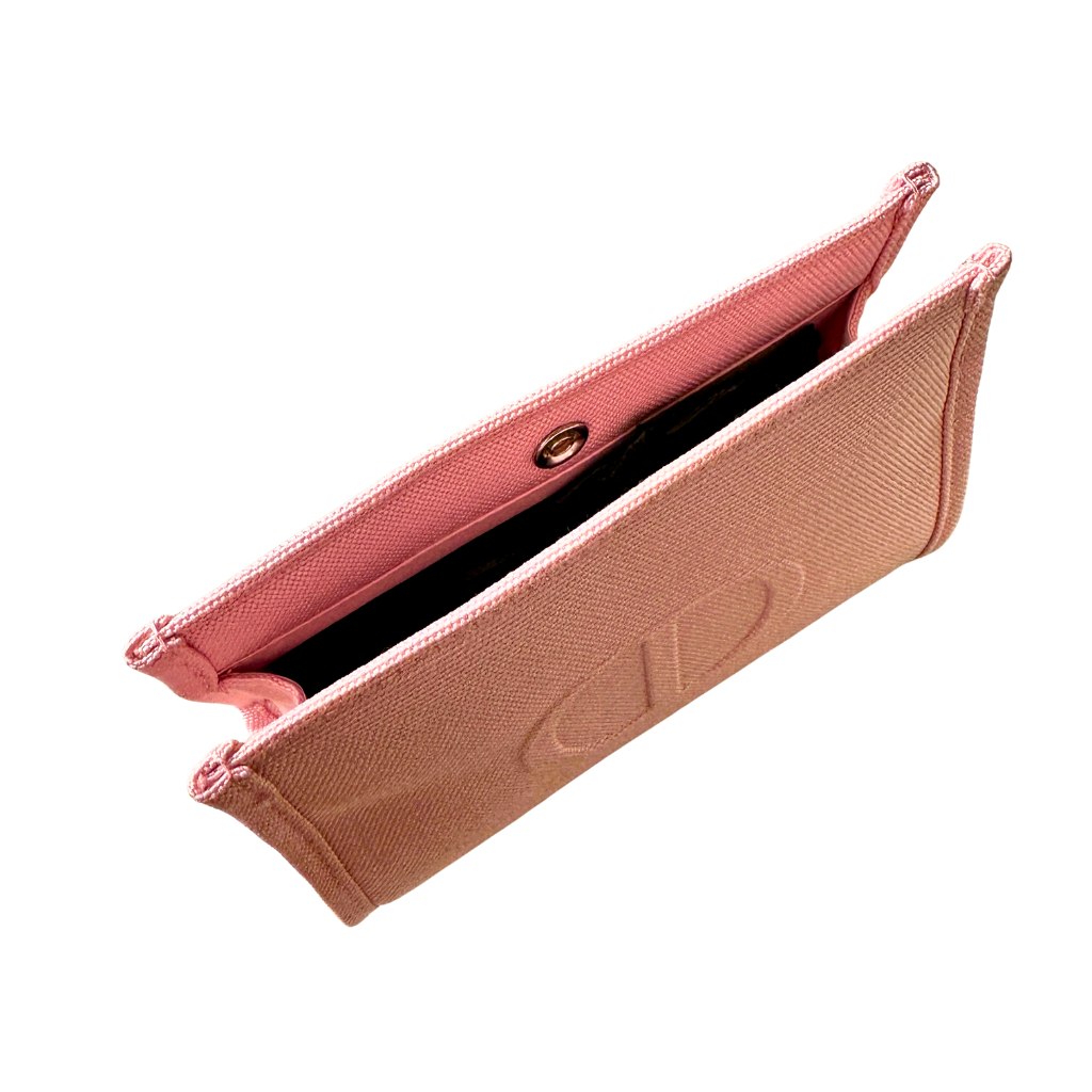 Dior Beauty Pink Canvas Cosmetic Pouch  Makeup Bag 3