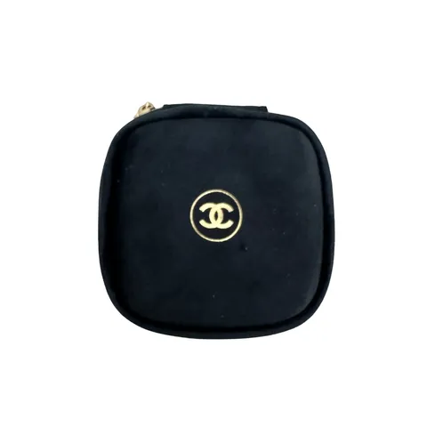 Chanel Beauté Black Mini Vanity Case with Mirror