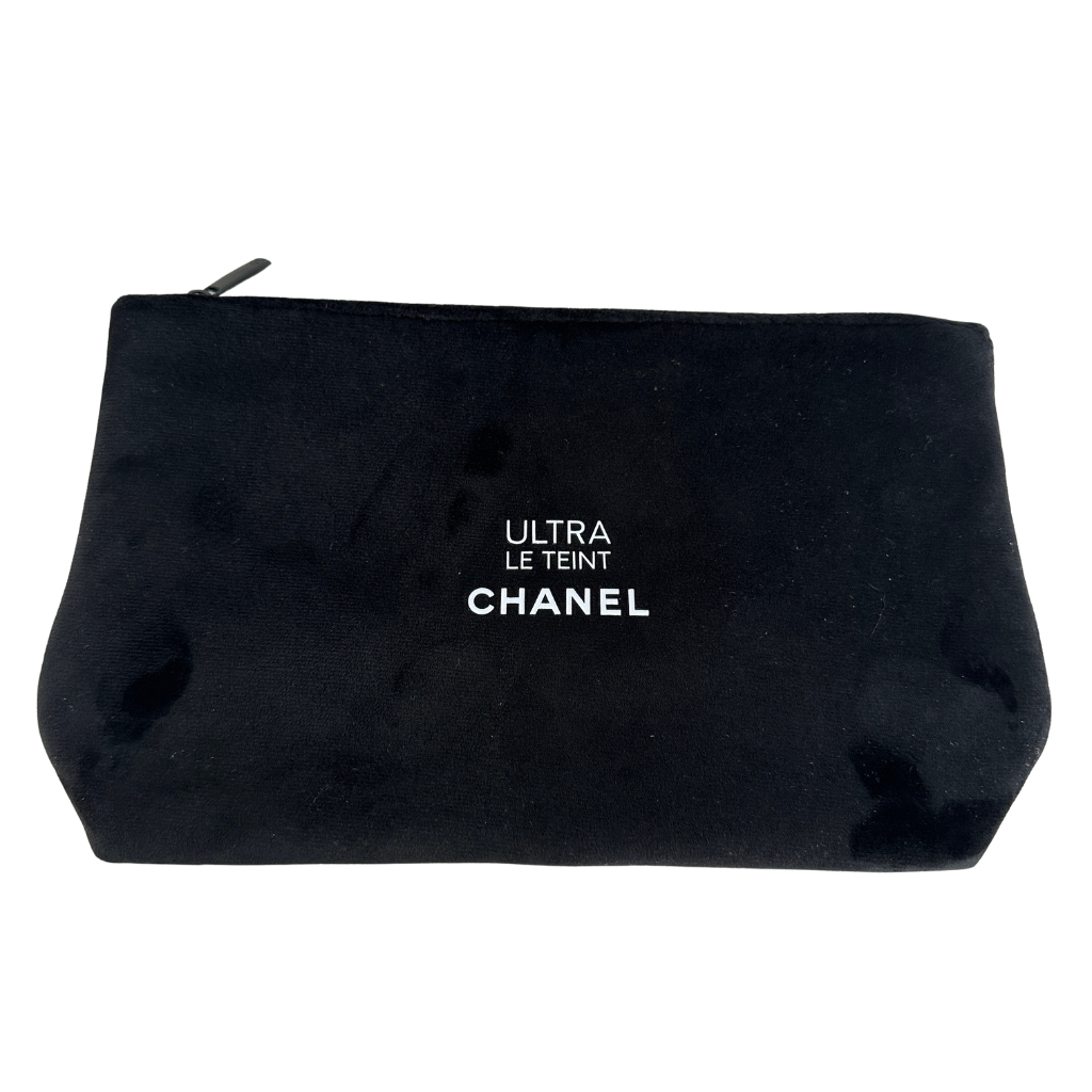 Chanel Ultra Le Teint Black Velvet Cosmetic Pouch